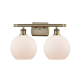 A thumbnail of the Innovations Lighting 516-2W-12-18 Athens Vanity Antique Brass / Matte White