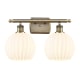 A thumbnail of the Innovations Lighting 516-2W-11-18 White Venetian Vanity Antique Brass / White Venetian