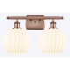 A thumbnail of the Innovations Lighting 516-2W-11-18 White Venetian Vanity Antique Copper / White Venetian