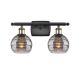 A thumbnail of the Innovations Lighting 516-2W-9-16 Rochester Vanity Black Antique Brass / Light Smoke