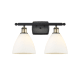 A thumbnail of the Innovations Lighting 516-2W-12-18 Bristol Vanity Black Antique Brass / Matte White