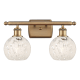 A thumbnail of the Innovations Lighting 516-2W-9-16 White Mouchette Vanity Brushed Brass / White Mouchette