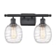 A thumbnail of the Innovations Lighting 516-2W-11-16 Belfast Vanity Matte Black / Deco Swirl