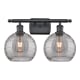 A thumbnail of the Innovations Lighting 516-2W-11-18 Athens Deco Swirl Vanity Matte Black / Light Smoke Deco Swirl