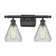 A thumbnail of the Innovations Lighting 516-2W Conesus Matte Black / Clear Crackle