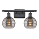 A thumbnail of the Innovations Lighting 516-2W-9-16 Rochester Vanity Matte Black / Light Smoke