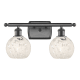 A thumbnail of the Innovations Lighting 516-2W-9-16 White Mouchette Vanity Oil Rubbed Bronze / White Mouchette