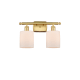 A thumbnail of the Innovations Lighting 516-2W-9-16 Cobbleskill Vanity Matte White / Satin Gold