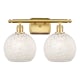 A thumbnail of the Innovations Lighting 516-2W-11-18 White Mouchette Vanity Satin Gold / White Mouchette