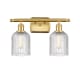 A thumbnail of the Innovations Lighting 516-2W-10-15-Bridal Veil-Bathroom Vanity Light Satin Gold / Clear