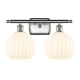 A thumbnail of the Innovations Lighting 516-2W-11-18 White Venetian Vanity Brushed Satin Nickel / White Venetian