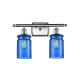 A thumbnail of the Innovations Lighting 516-2W Candor Brushed Satin Nickel / Princess Blue Waterglass