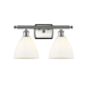 A thumbnail of the Innovations Lighting 516-2W-11-18 Bristol Vanity Brushed Satin Nickel / Matte White