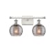 A thumbnail of the Innovations Lighting 516-2W-10-16 Athens Deco Swirl Vanity White Polished Chrome / Light Smoke Deco Swirl