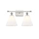 A thumbnail of the Innovations Lighting 516-2W-11-18 Berkshire Vanity White and Polished Chrome / Matte White