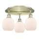 A thumbnail of the Innovations Lighting 516-3C-10-18 Belfast Flush Antique Brass / Matte White