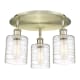 A thumbnail of the Innovations Lighting 516-3C-10-18 Cobbleskill Flush Antique Brass / Deco Swirl