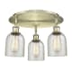 A thumbnail of the Innovations Lighting 516-3C-10-17 Caledonia Flush Antique Brass / Mica