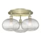A thumbnail of the Innovations Lighting 516-3C-11-22 Ithaca Flush Antique Brass / Clear Ithaca
