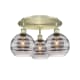 A thumbnail of the Innovations Lighting 516-3C-11-20 Rochester Flush Antique Brass / Light Smoke