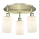A thumbnail of the Innovations Lighting 516-3C-10-16 Clymer Flush Antique Brass / Matte White