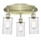 A thumbnail of the Innovations Lighting 516-3C-10-16 Clymer Flush Antique Brass / Clear
