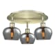 A thumbnail of the Innovations Lighting 516-3C-8-19 Fenton Flush Antique Brass / Plated Smoke