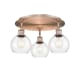 A thumbnail of the Innovations Lighting 516-3C-9-18 Athens Flush Antique Copper / Clear