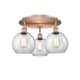 A thumbnail of the Innovations Lighting 516-3C-11-20 Athens Flush Antique Copper / Clear