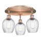 A thumbnail of the Innovations Lighting 516-3C-10-17 Salina Flush Antique Copper / Clear Spiral Fluted