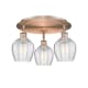 A thumbnail of the Innovations Lighting 516-3C-10-18 Norfolk Flush Antique Copper / Clear