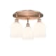 A thumbnail of the Innovations Lighting 516-3C-11-18 Bella Flush Antique Copper / Gloss White