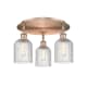 A thumbnail of the Innovations Lighting 516-3C-10-17 Bridal Veil Flush Antique Copper / Clear