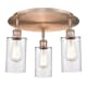 A thumbnail of the Innovations Lighting 516-3C-10-16 Clymer Flush Antique Copper / Clear