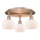 A thumbnail of the Innovations Lighting 516-3C-8-19 Fenton Flush Antique Copper / Matte White