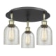 A thumbnail of the Innovations Lighting 516-3C-10-17 Caledonia Flush Black Antique Brass / Mica