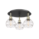 A thumbnail of the Innovations Lighting 516-3C-9-18 Rochester Flush Black Antique Brass / Clear