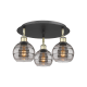 A thumbnail of the Innovations Lighting 516-3C-9-18 Rochester Flush Black Antique Brass / Light Smoke