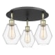 A thumbnail of the Innovations Lighting 516-3C-10-18 Cindyrella Flush Black Antique Brass / Clear