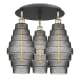 A thumbnail of the Innovations Lighting 516-3C-18-20 Cascade Flush Black Antique Brass / Smoked