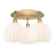 A thumbnail of the Innovations Lighting 516-3C-13-22-White Venetian-Indoor Ceiling Fixture Brushed Brass / White Venetian