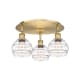 A thumbnail of the Innovations Lighting 516-3C-9-18 Rochester Flush Brushed Brass / Clear