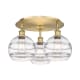 A thumbnail of the Innovations Lighting 516-3C-11-20 Rochester Flush Brushed Brass / Clear