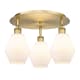 A thumbnail of the Innovations Lighting 516-3C-10-18 Cindyrella Flush Brushed Brass / Cased Matte White