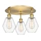 A thumbnail of the Innovations Lighting 516-3C-10-18 Cindyrella Flush Brushed Brass / Clear