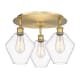 A thumbnail of the Innovations Lighting 516-3C-11-20 Cindyrella Flush Brushed Brass / Clear