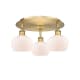 A thumbnail of the Innovations Lighting 516-3C-8-19 Fenton Flush Brushed Brass / Matte White