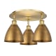 A thumbnail of the Innovations Lighting 516-3C-10-20 Ballston Dome Flush Brushed Brass