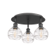 A thumbnail of the Innovations Lighting 516-3C-9-18 Rochester Flush Matte Black / Clear