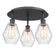 A thumbnail of the Innovations Lighting 516-3C-10-18 Cindyrella Flush Matte Black / Seedy